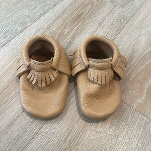 Baby freshly picked moccasins